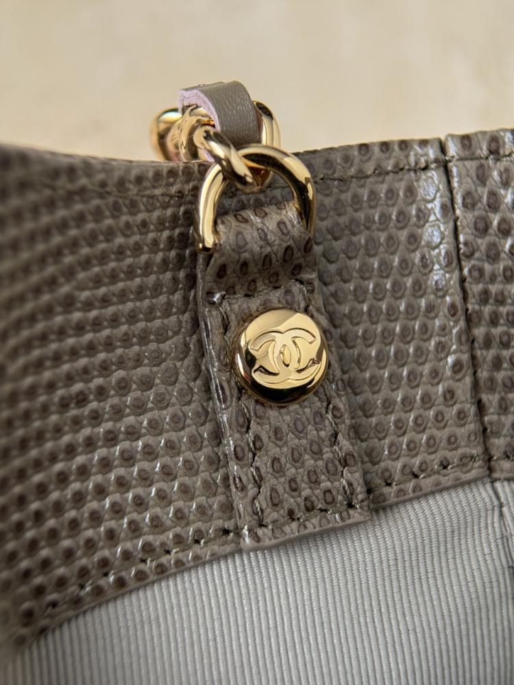 Chanel Nano 31 Kertenkele Kabartmalı Alışveriş Çantası
