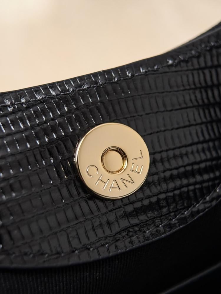 Chanel Nano 31 Kertenkele Kabartmalı Alışveriş Çantası