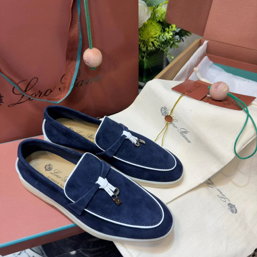 Loro Piana Yaz Büyüsü Yürüyüş Ayakkabısı - Lacivert - Glimmer of Luxury