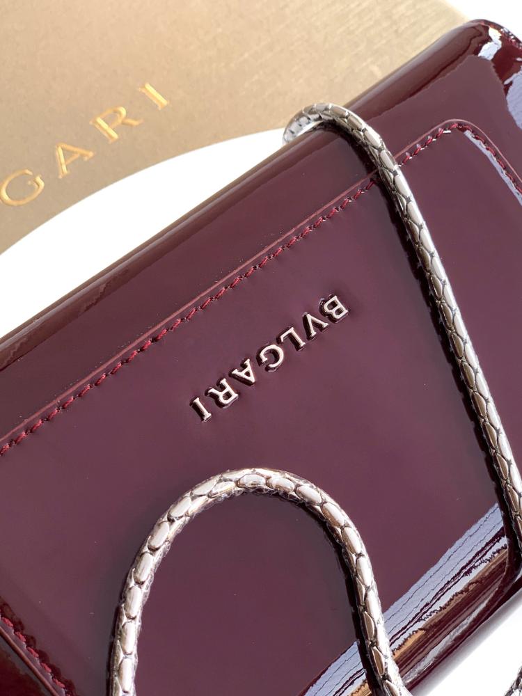 Bulgari Serpenti Forever Glossy Leather Mini Bag