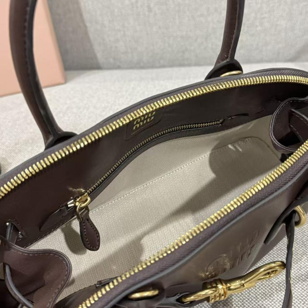 Miu Miu Aventure Top Handle Nappa Leather Bag 