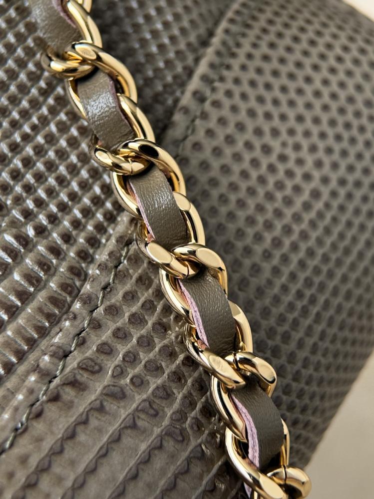 Chanel Nano 31 Kertenkele Kabartmalı Alışveriş Çantası