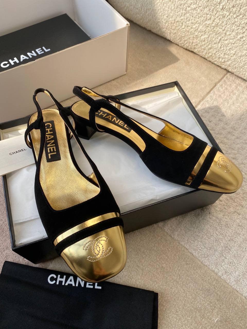 Chanel Arkadan Bağlamalı Topuklu Ayakkabı - Glimmer of Luxury