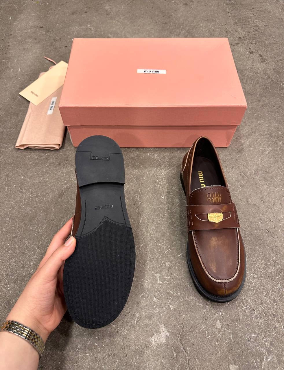 Miu Miu Kuruşluk Mokasen - Glimmer of Luxury