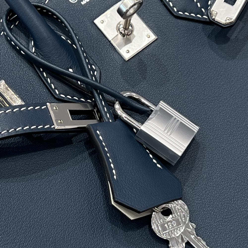 Hermès Birkin 25 Indigo HSS Swift