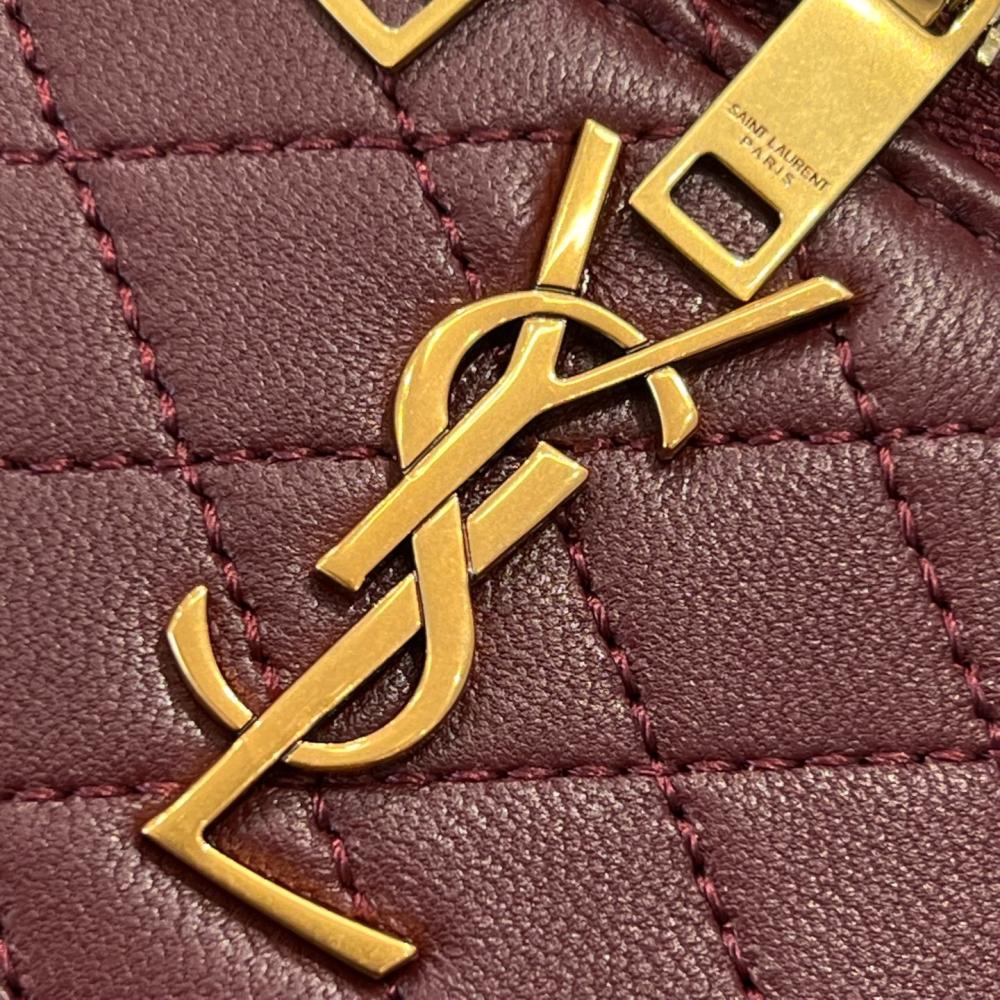 Saint Laurent Gaby Kuzu Derisinden Makyaj Çantası