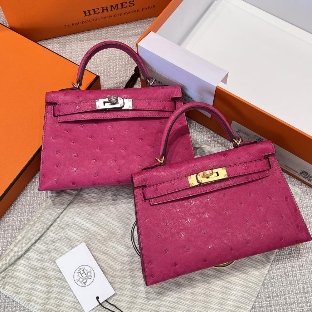 HERMES KELLY 20 MINI SELLIER ANEMONE EPSOM GOLD HARDWARE