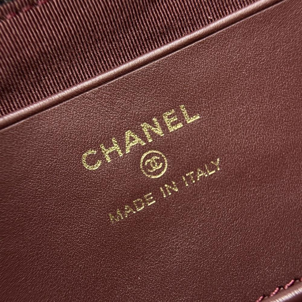 Chanel 25C Mini Zincirli Clutch Siyah Havyar LGHW - Glimmer of Luxury