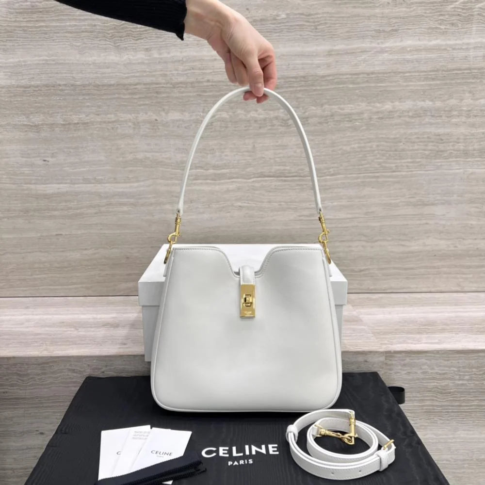 Küçük Camille 16 Yumuşak Çanta Pürüzsüz Dana Derisi - Glimmer of Luxury