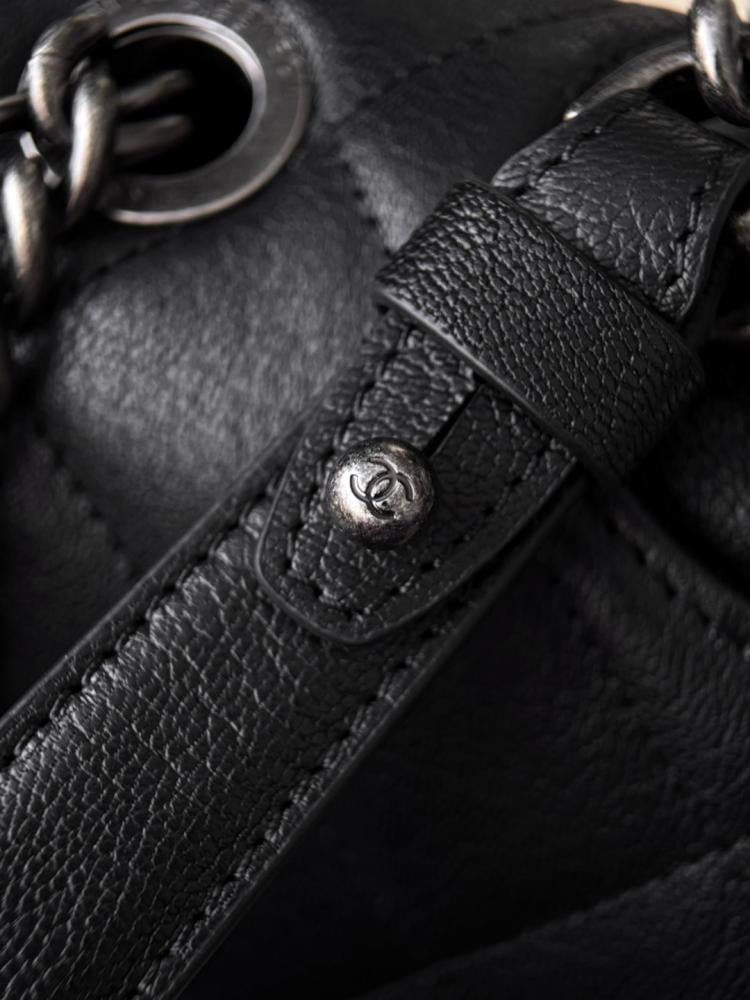Chanel Bombay Bag – Black Quilted Leather