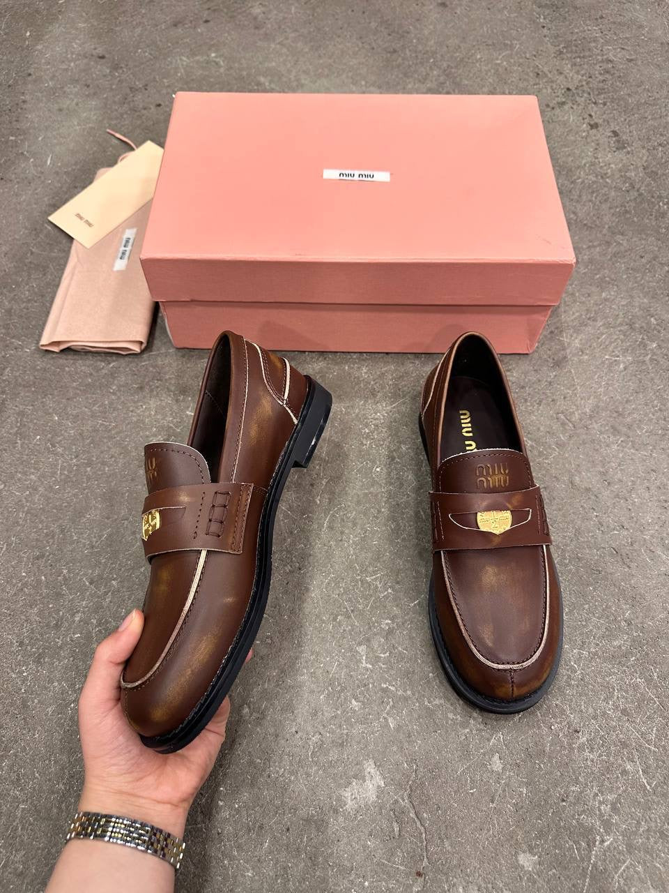 Miu Miu Kuruşluk Mokasen - Glimmer of Luxury