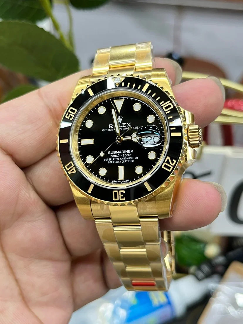 Rolex Submariner Altın Siyah Saat - Glimmer of Luxury