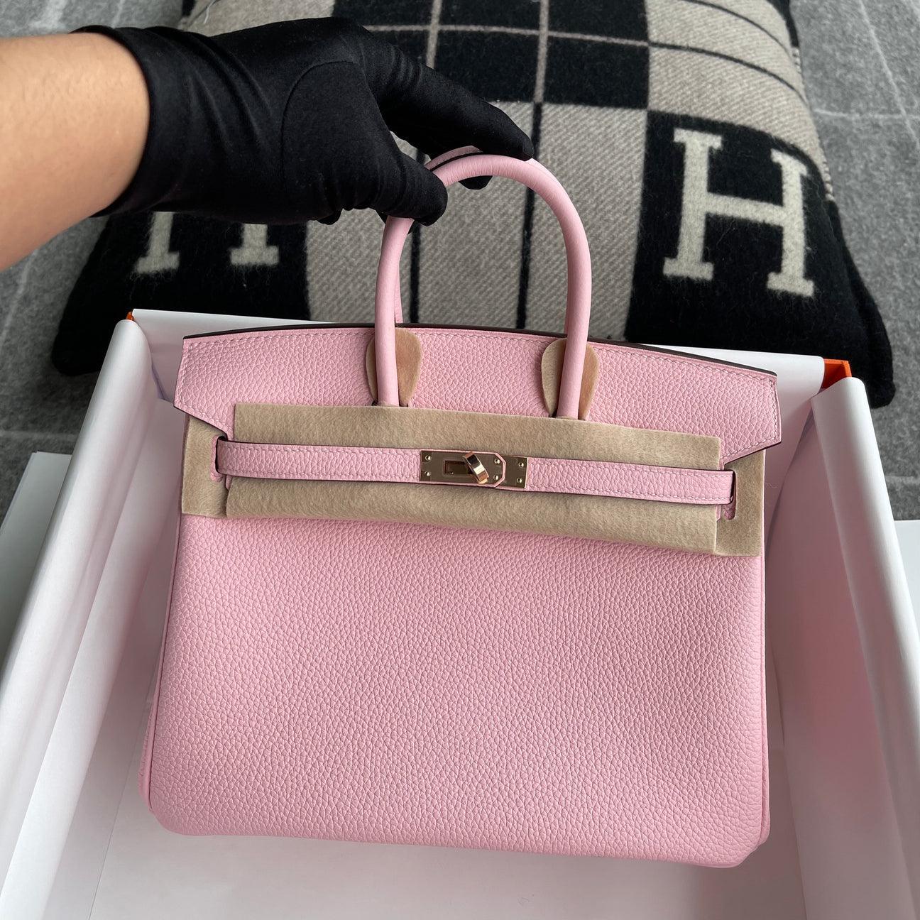 Hermès Birkin 25 Togo Deri Gül Sakura Gül Altın Donanımlı (RGHW) - Glimmer of Luxury