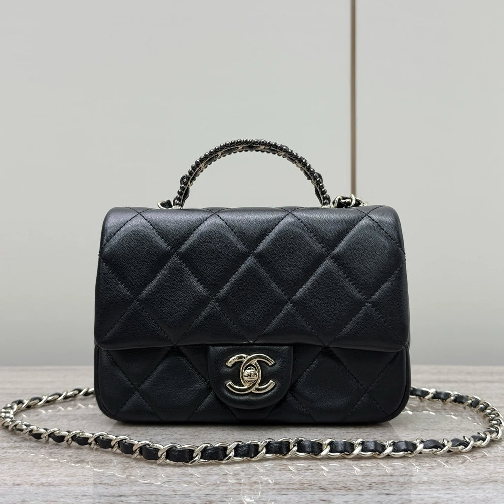 25C Üst Saplı Mini Kapaklı Çanta - Glimmer of Luxury