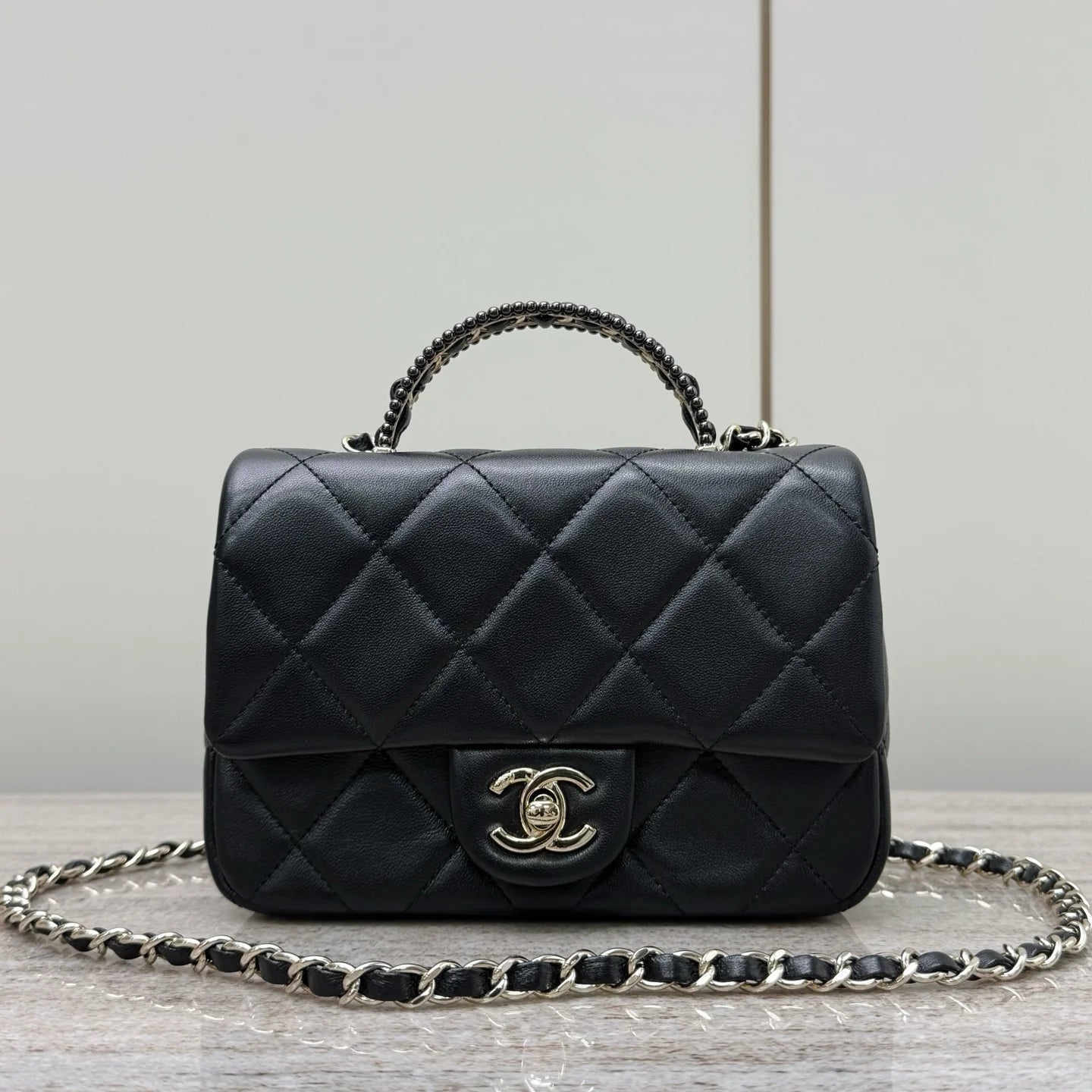 25C Üst Saplı Mini Kapaklı Çanta - Glimmer of Luxury