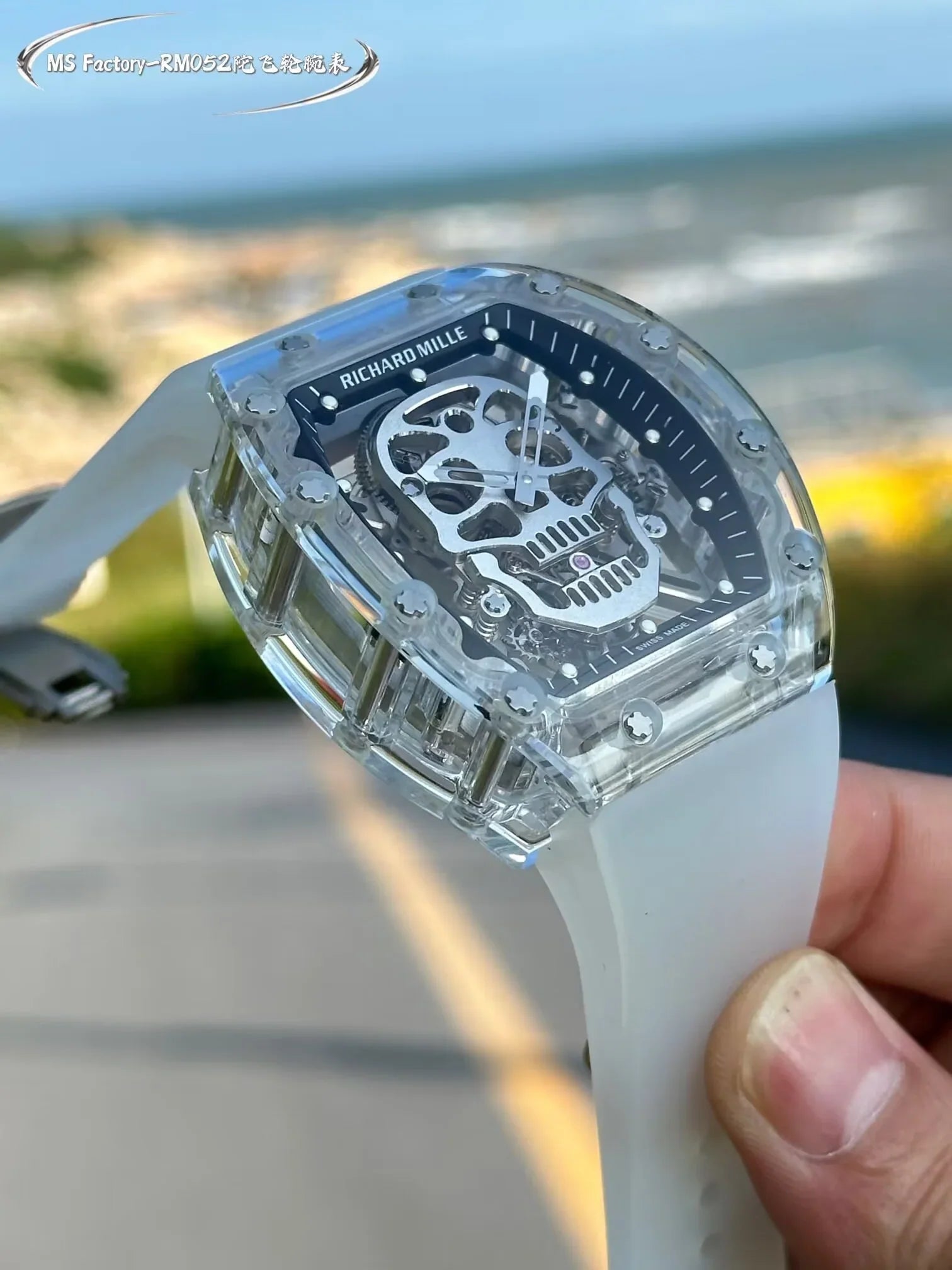 Richard Mille RM 055 Bubba Watson Beyaz İskelet RM55 - Glimmer of Luxury