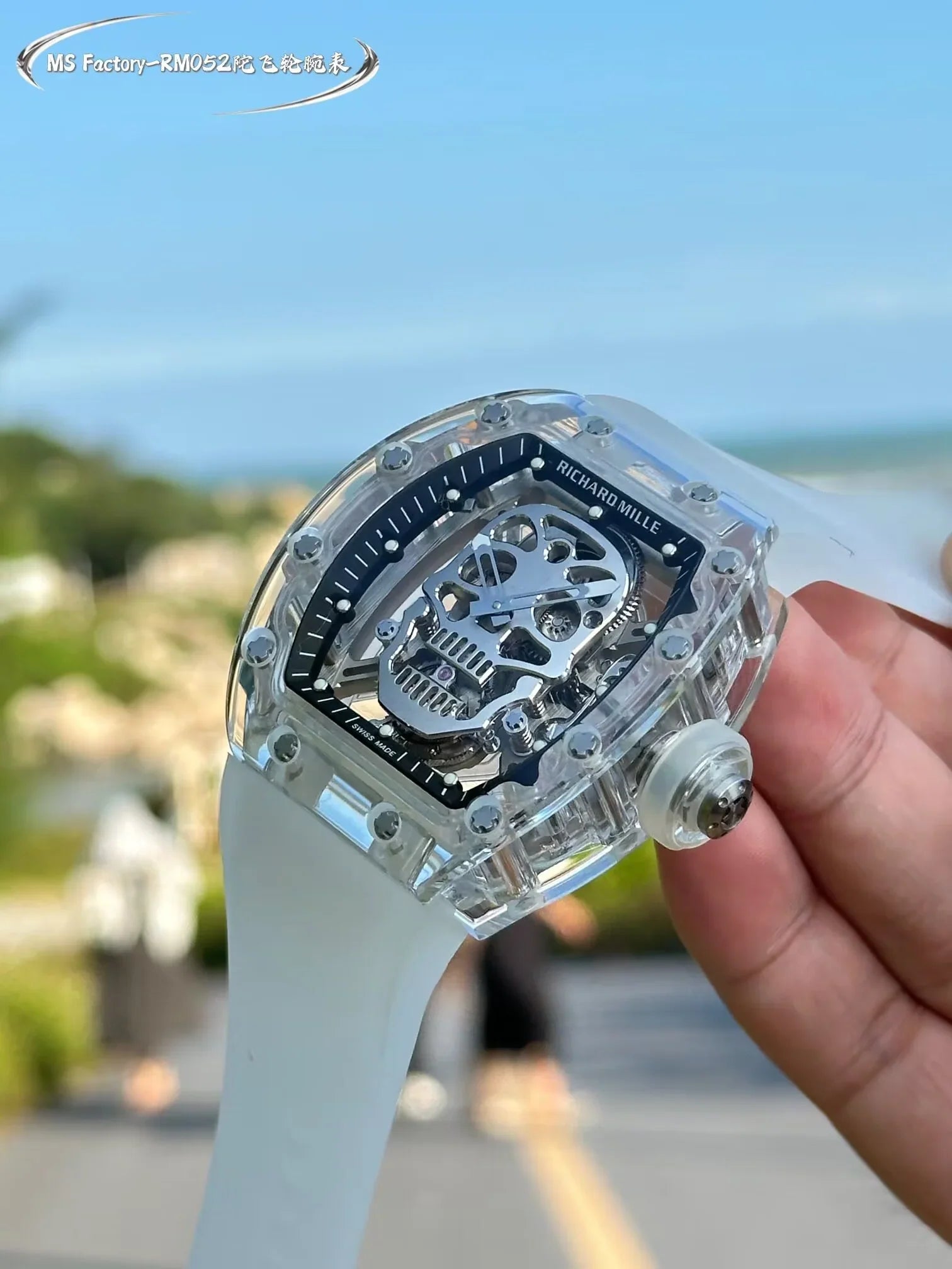 Richard Mille RM 055 Bubba Watson Beyaz İskelet RM55 - Glimmer of Luxury