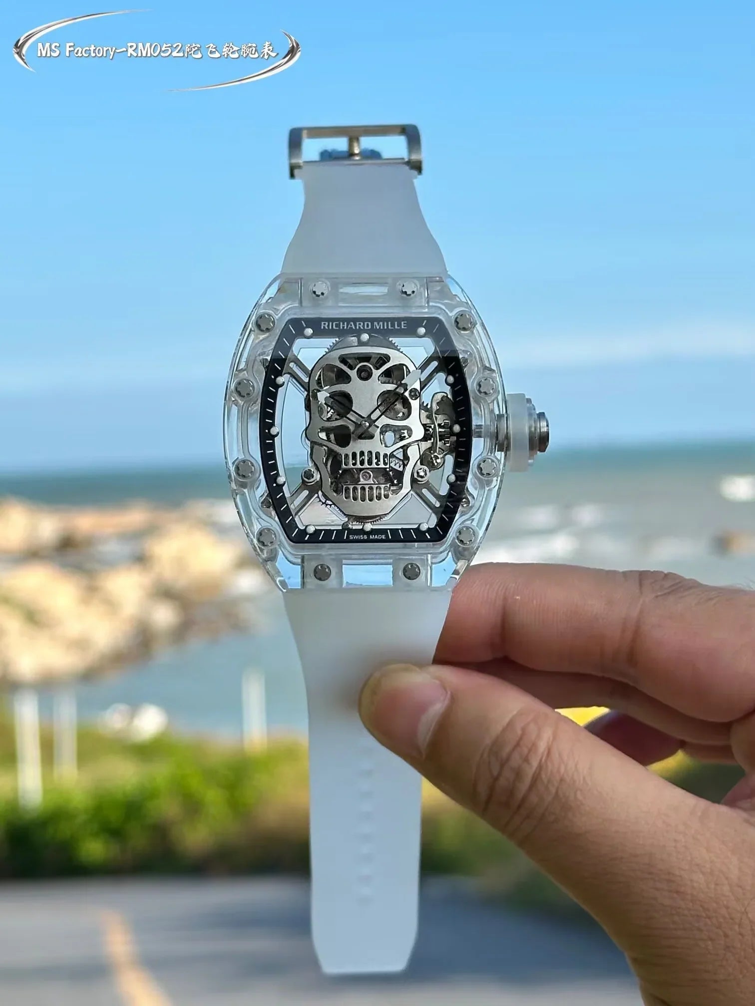 Richard Mille RM 055 Bubba Watson Beyaz İskelet RM55 - Glimmer of Luxury
