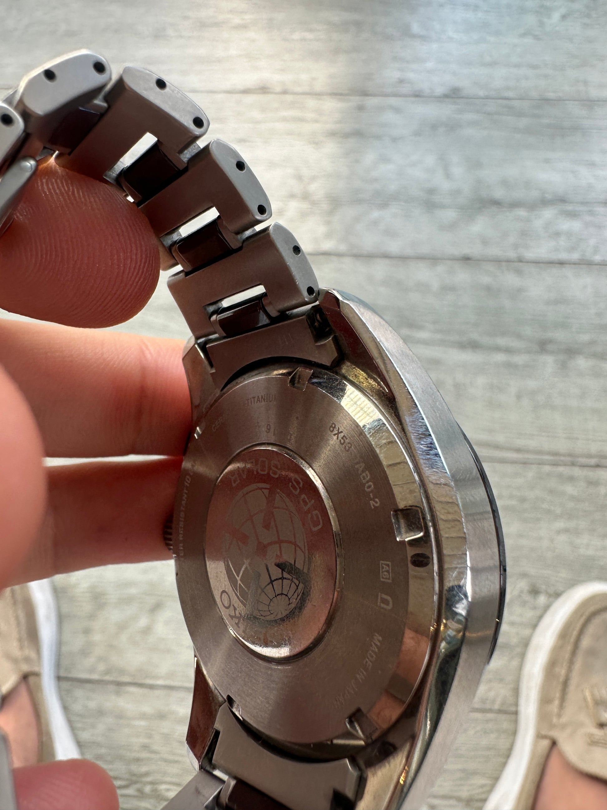 Seiko GPS Astron Solar Titanium Wristwatch