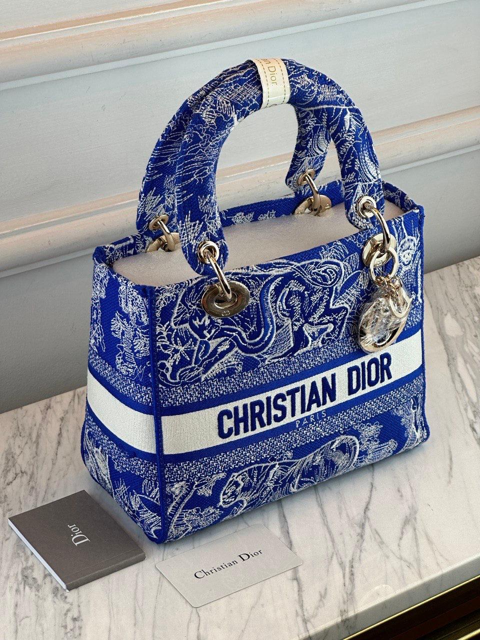 Christian Dior Lady Orta Floresan D-Lite Çantalar - Glimmer of Luxury