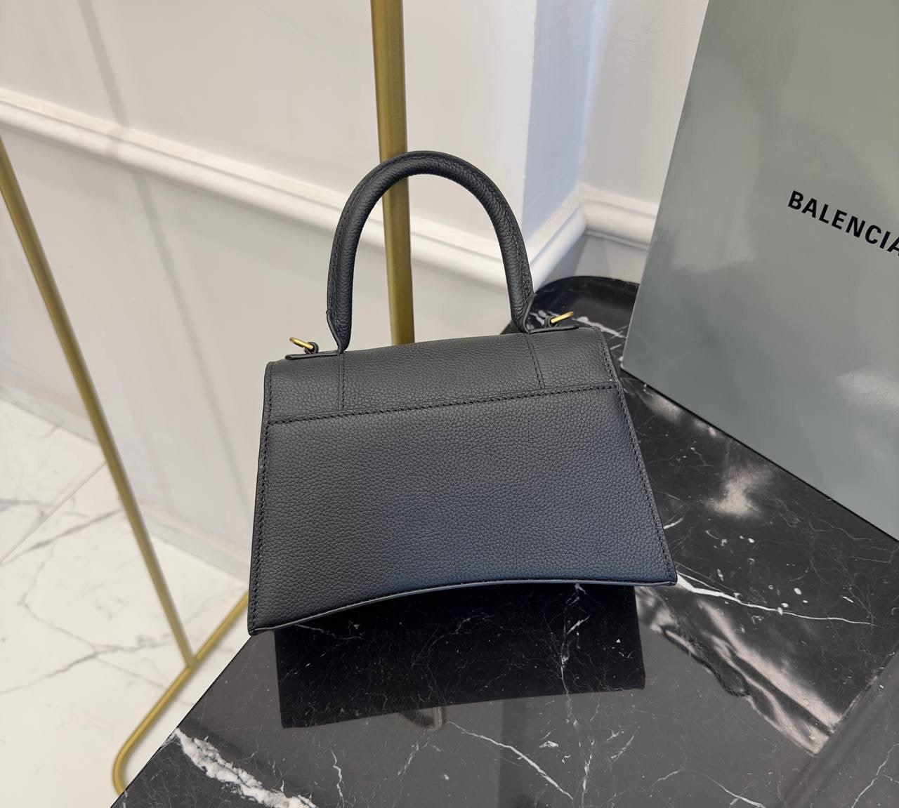 Balenciaga Hourglass Siyah Kadın Deri Çantası - Glimmer of Luxury