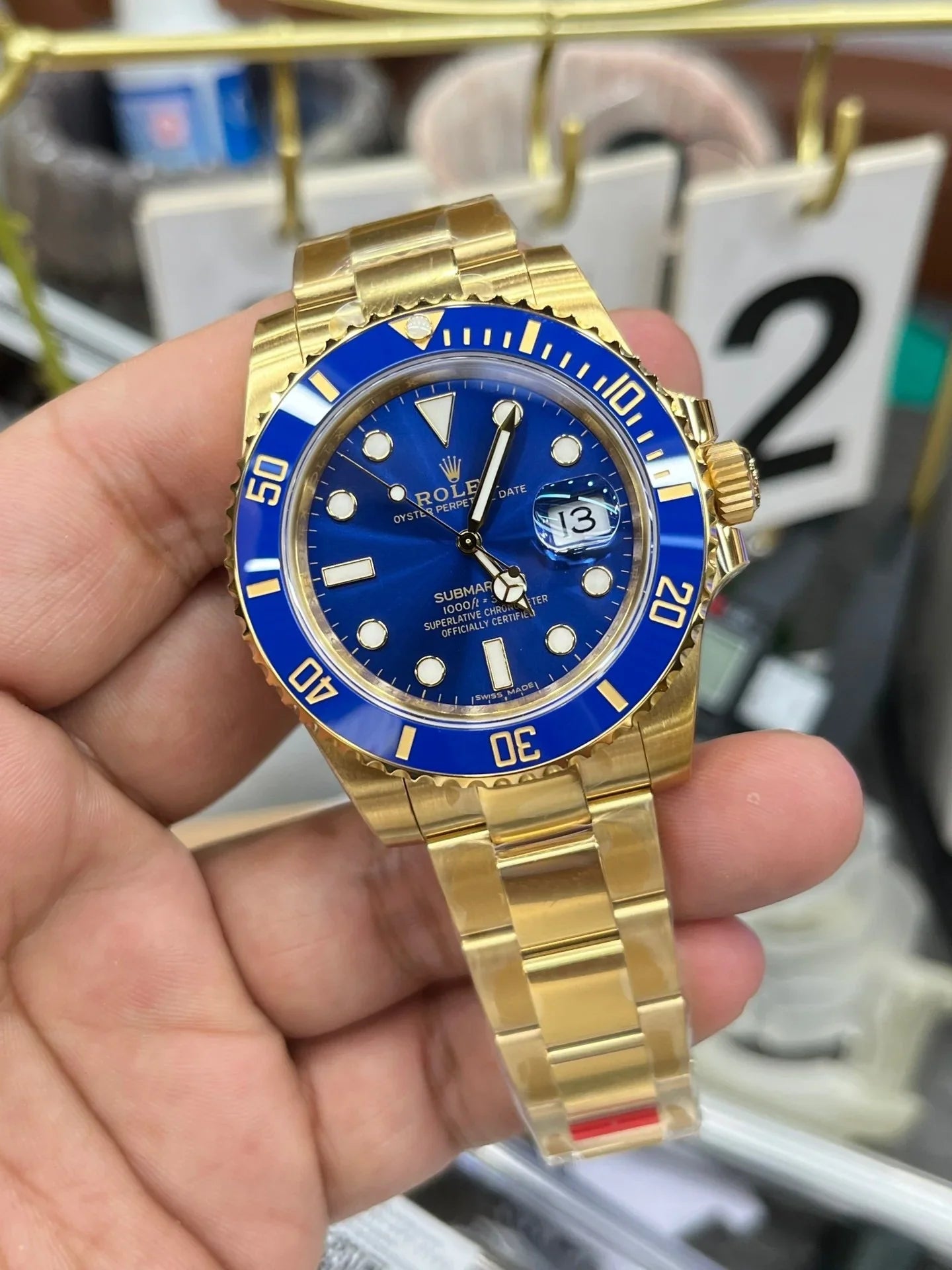 Rolex Submariner Altın Mavi Saat - Glimmer of Luxury