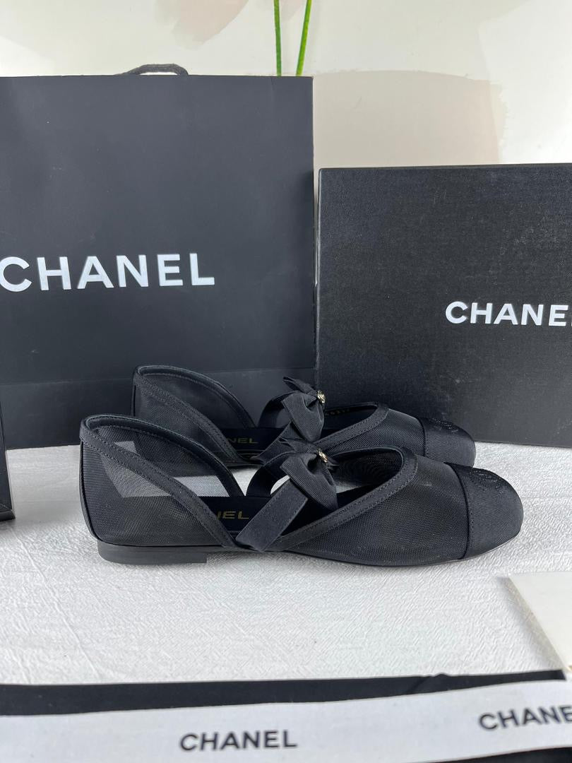 Chanel 25/26 FW Fabric ballet shoes