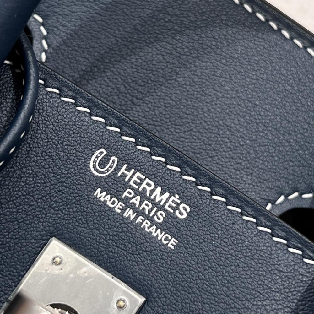 Hermès Birkin 25 Indigo HSS Swift