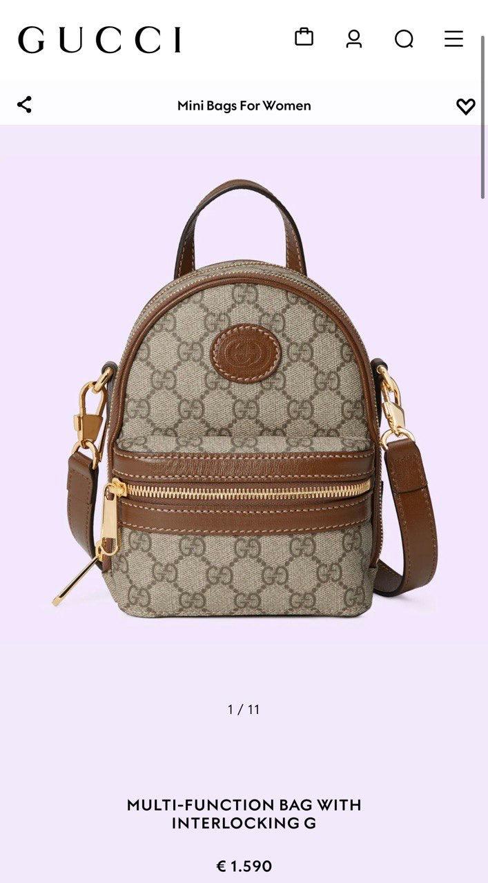 Gucci Kilitli G'li Çok Fonksiyonlu Çanta - Glimmer of Luxury