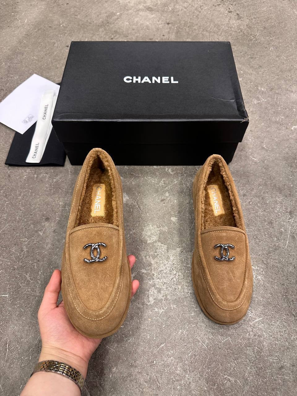 Chanel S24 Kürklü Mokasen - Glimmer of Luxury