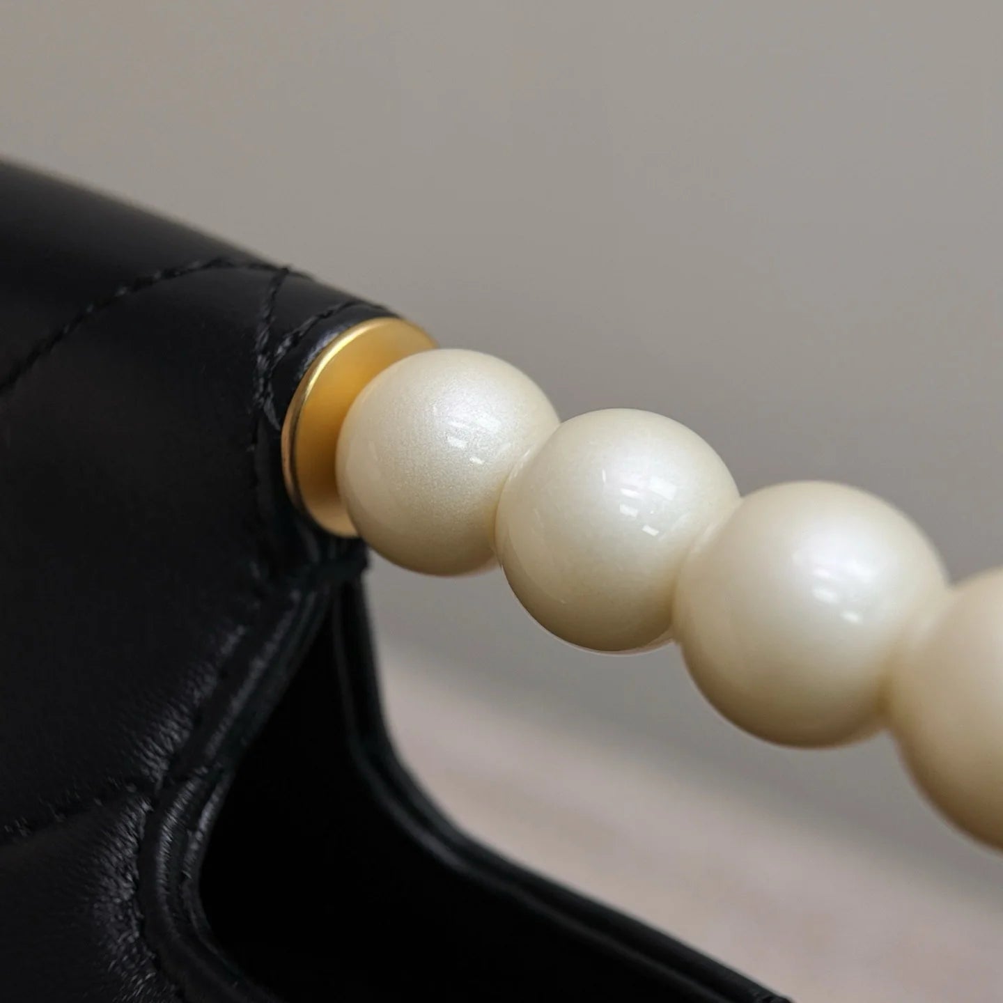 Erken İlkbahar Öğle Yemeği Kutusu Çantası Siyah Altın Donanım - Glimmer of Luxury