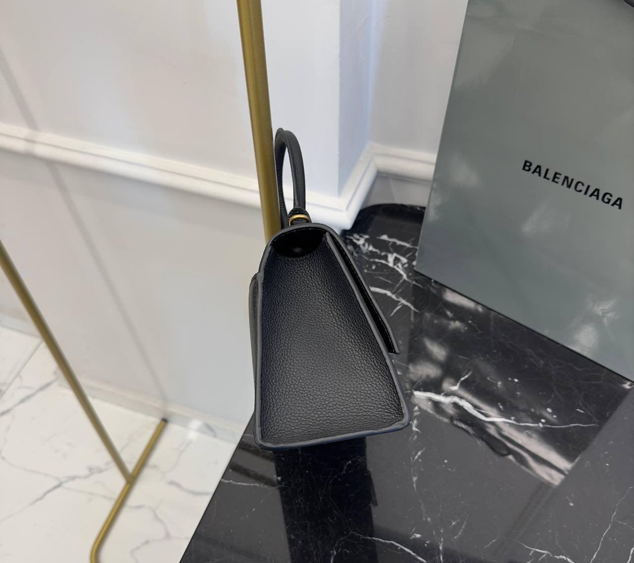 Balenciaga Hourglass Siyah Kadın Deri Çantası - Glimmer of Luxury