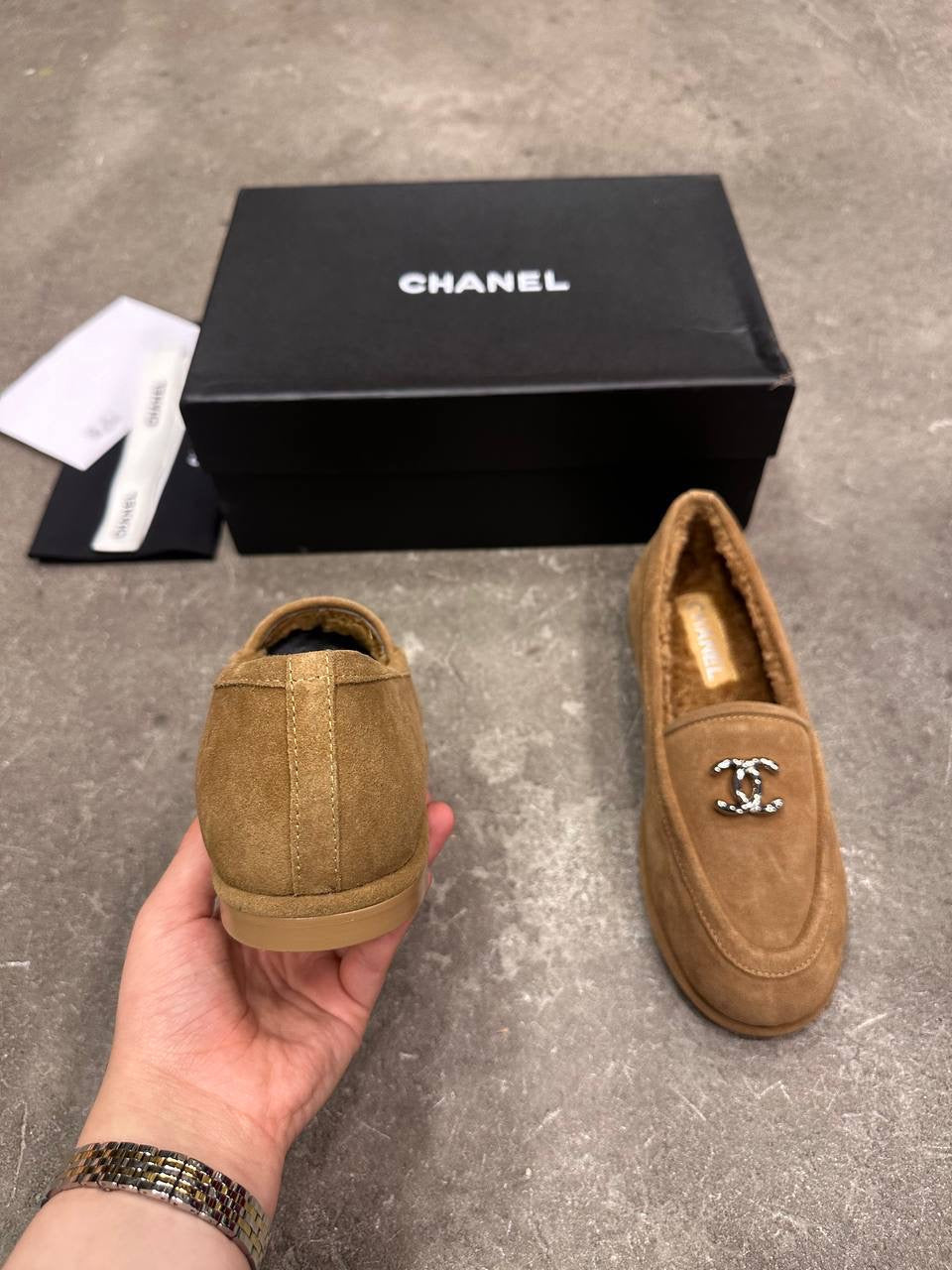 Chanel S24 Kürklü Mokasen - Glimmer of Luxury