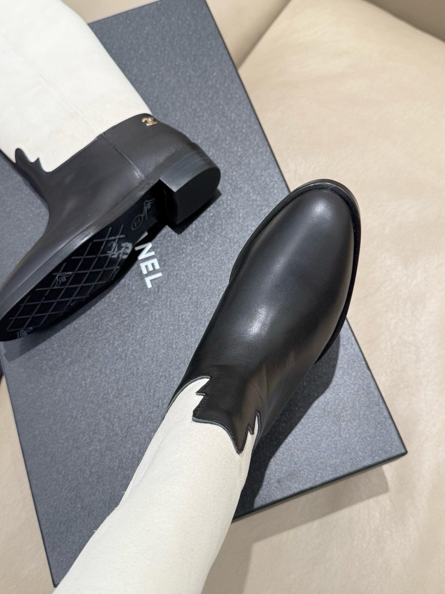 Chanel 2025/26 Suede and Calfskin Tall Boots