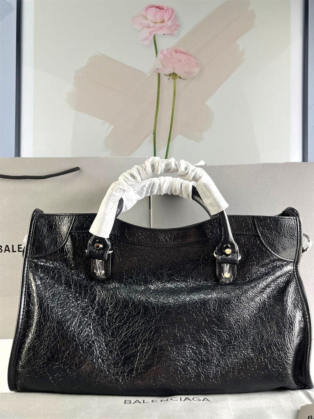 Balenciaga Kadın Le City Siyah Çanta