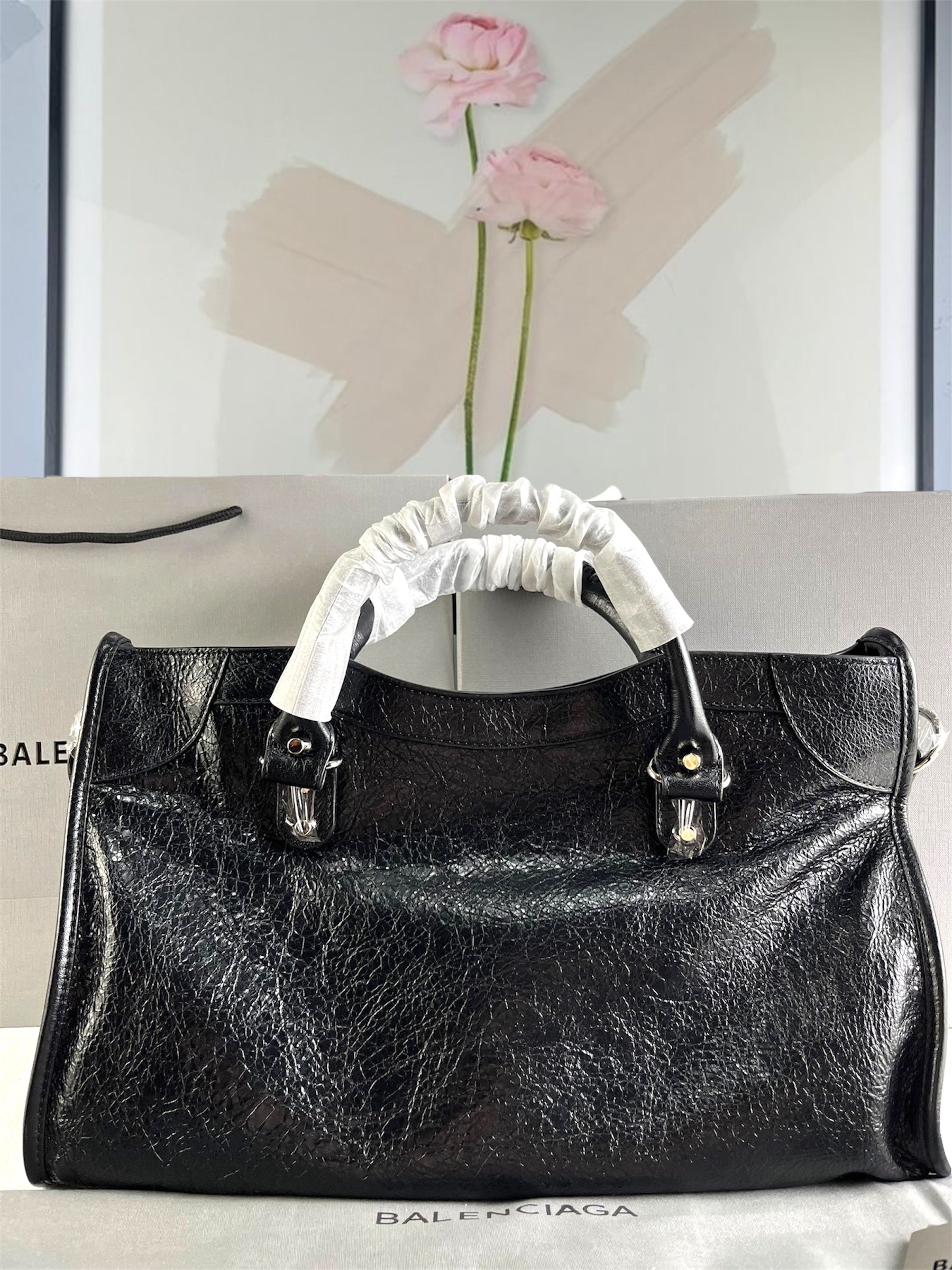 Balenciaga Kadın Le City Siyah Çanta