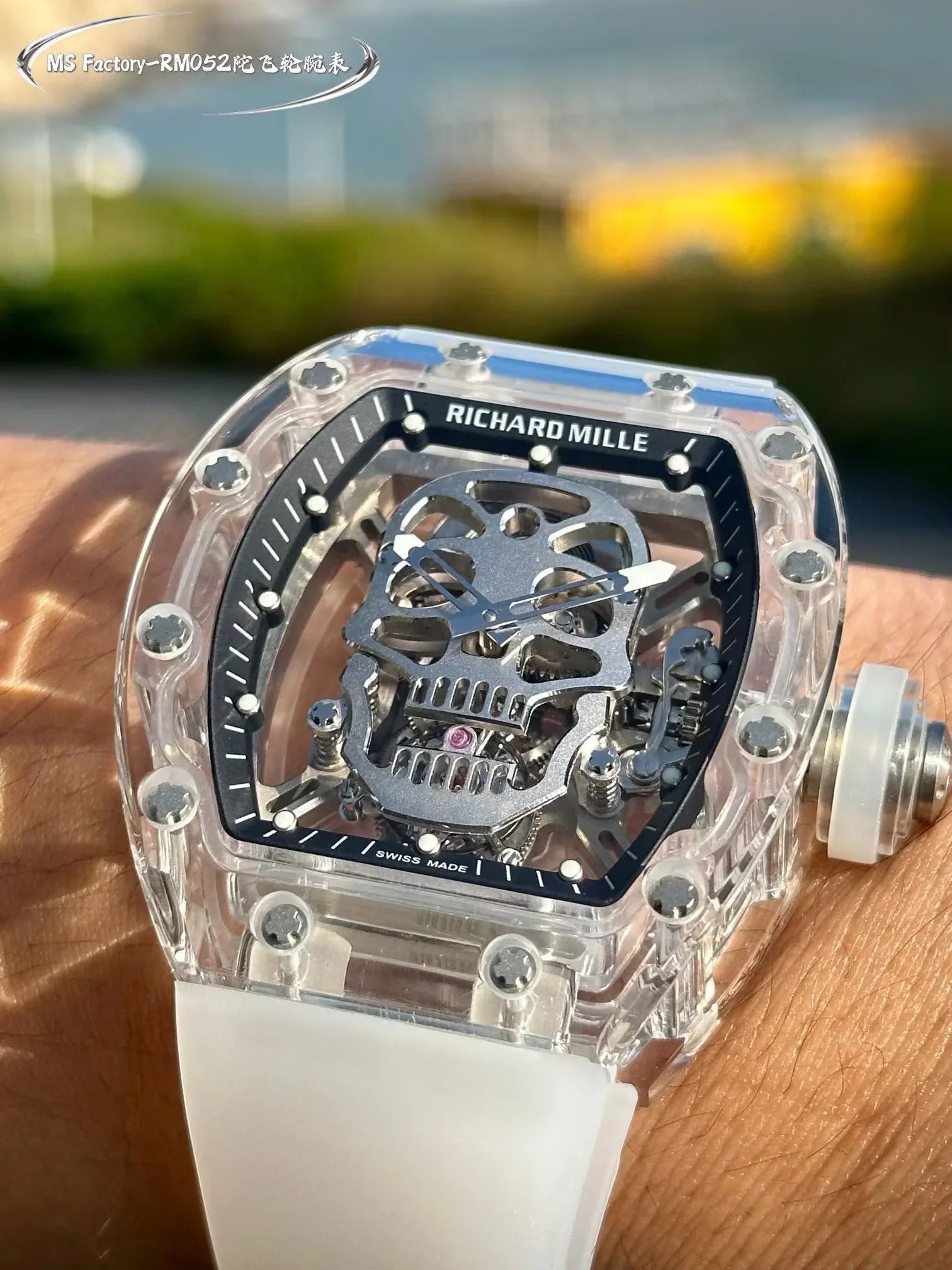 Richard Mille RM 055 Bubba Watson Beyaz İskelet RM55 - Glimmer of Luxury