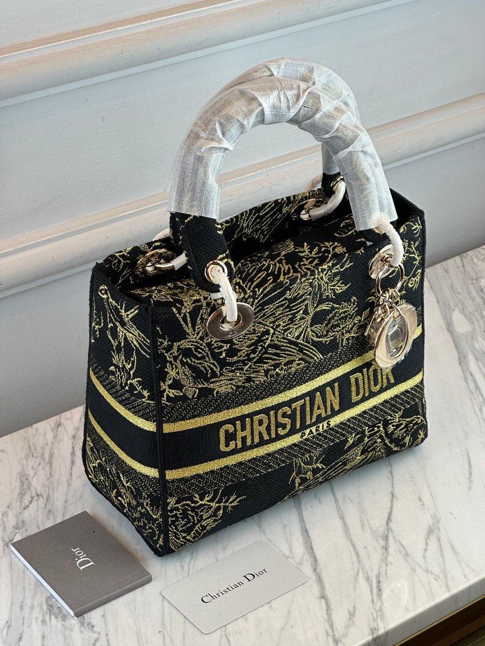 Christian Dior Lady Orta Floresan D-Lite Çantalar - Glimmer of Luxury