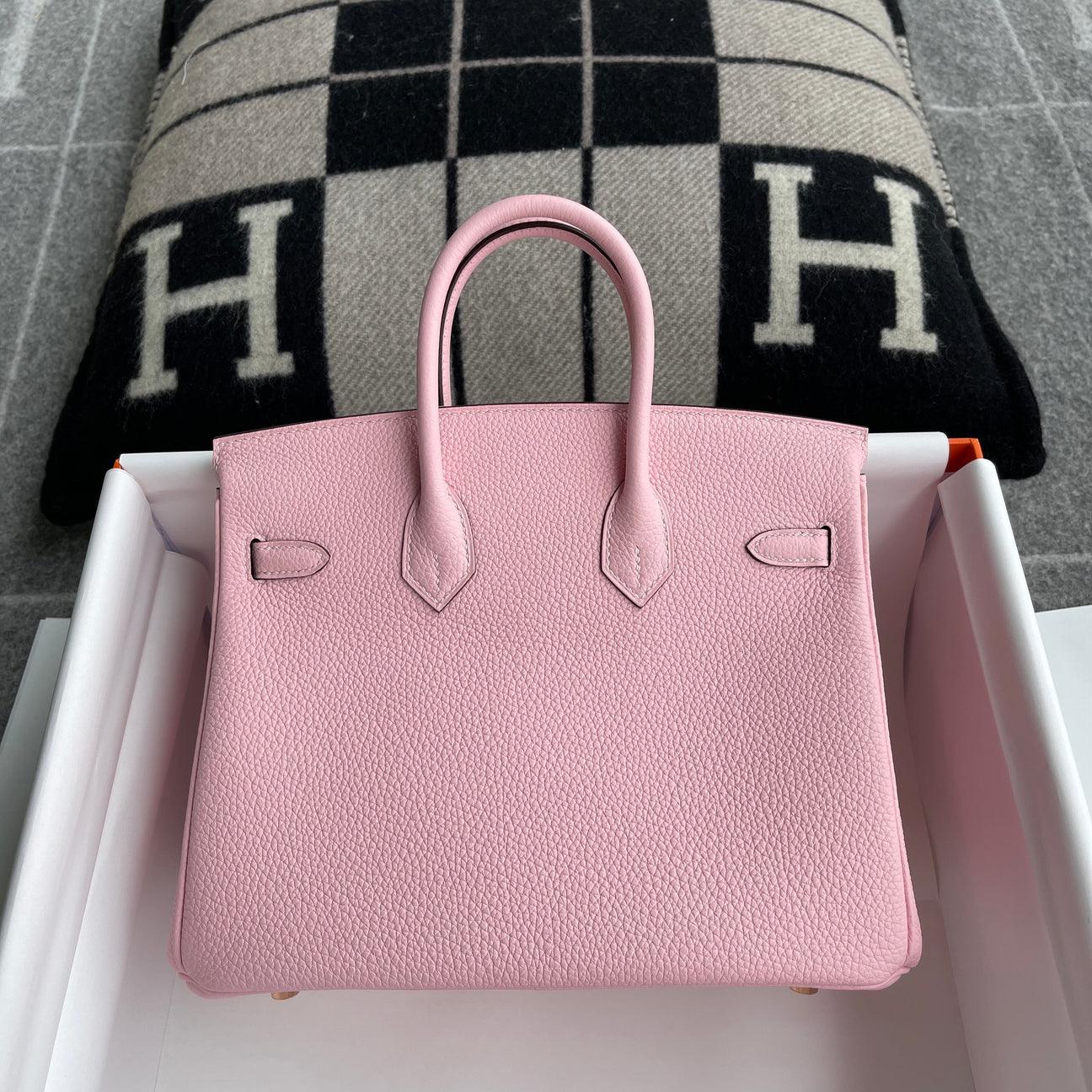 Hermès Birkin 25 Togo Deri Gül Sakura Gül Altın Donanımlı (RGHW) - Glimmer of Luxury