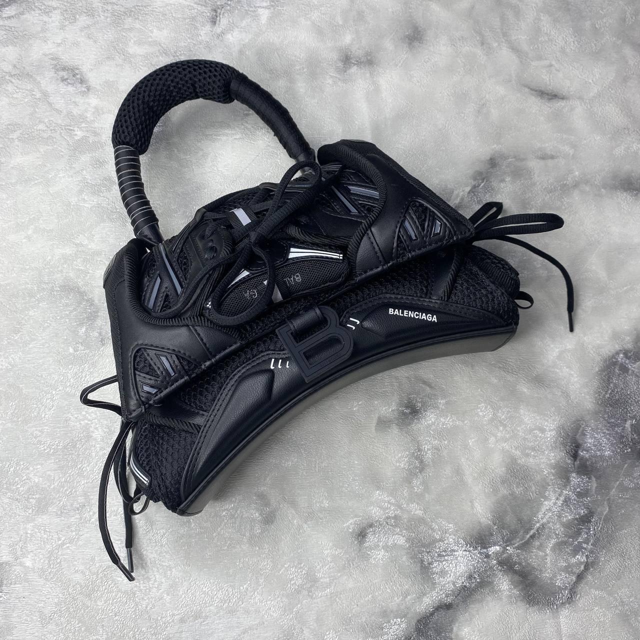 Balenciaga Küçük Sneakerhead Üstten Saplı Çanta Siyah Beyaz - Glimmer of Luxury