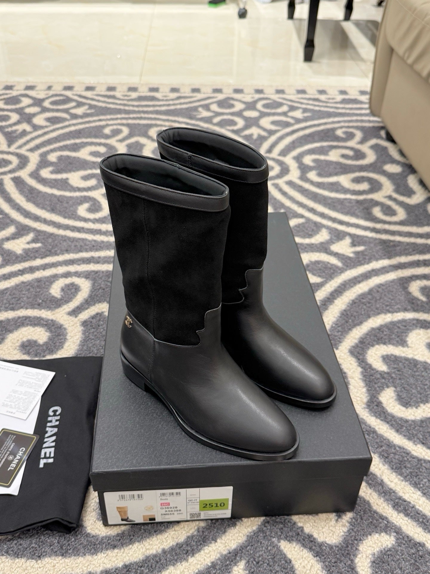 Chanel 2025/26 Suede and Calfskin Boots