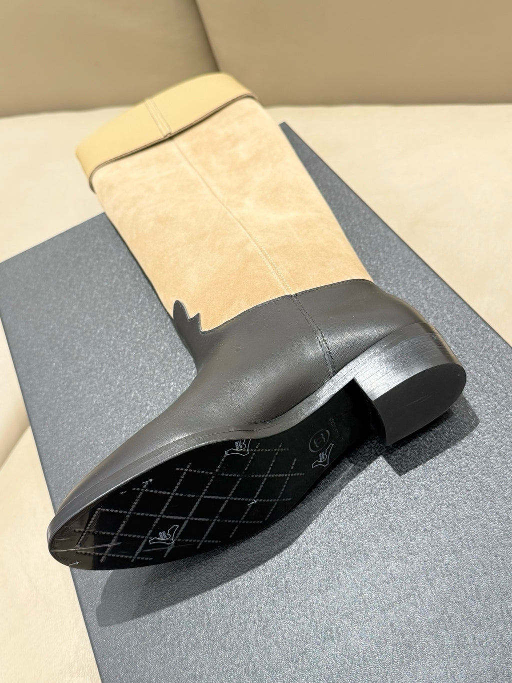 Chanel 2025/26 Suede and Calfskin Tall Boots