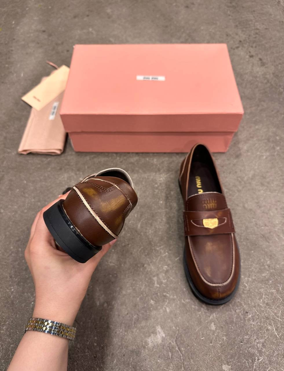 Miu Miu Kuruşluk Mokasen - Glimmer of Luxury