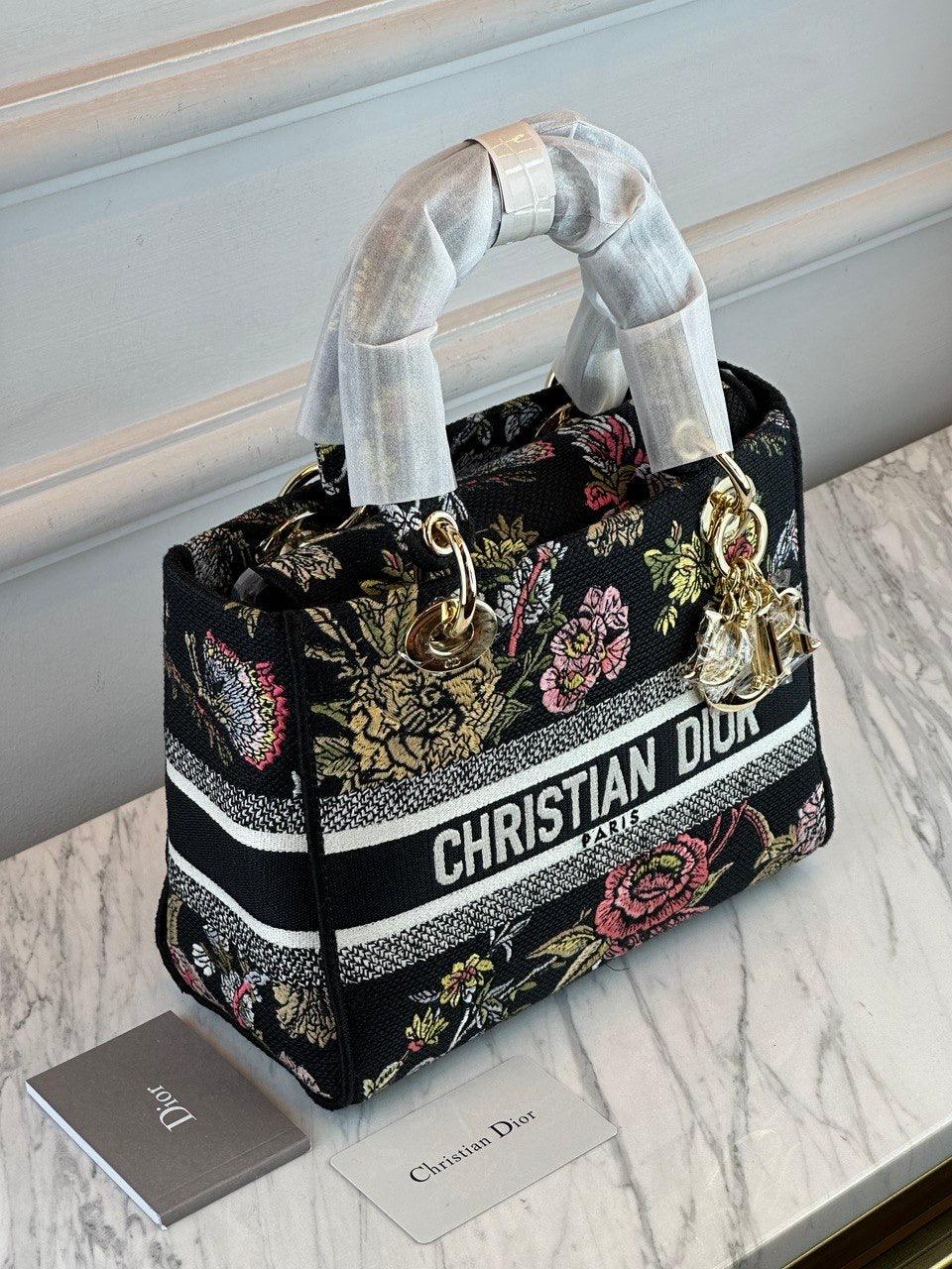 Christian Dior Lady Orta Floresan D-Lite Çantalar - Glimmer of Luxury
