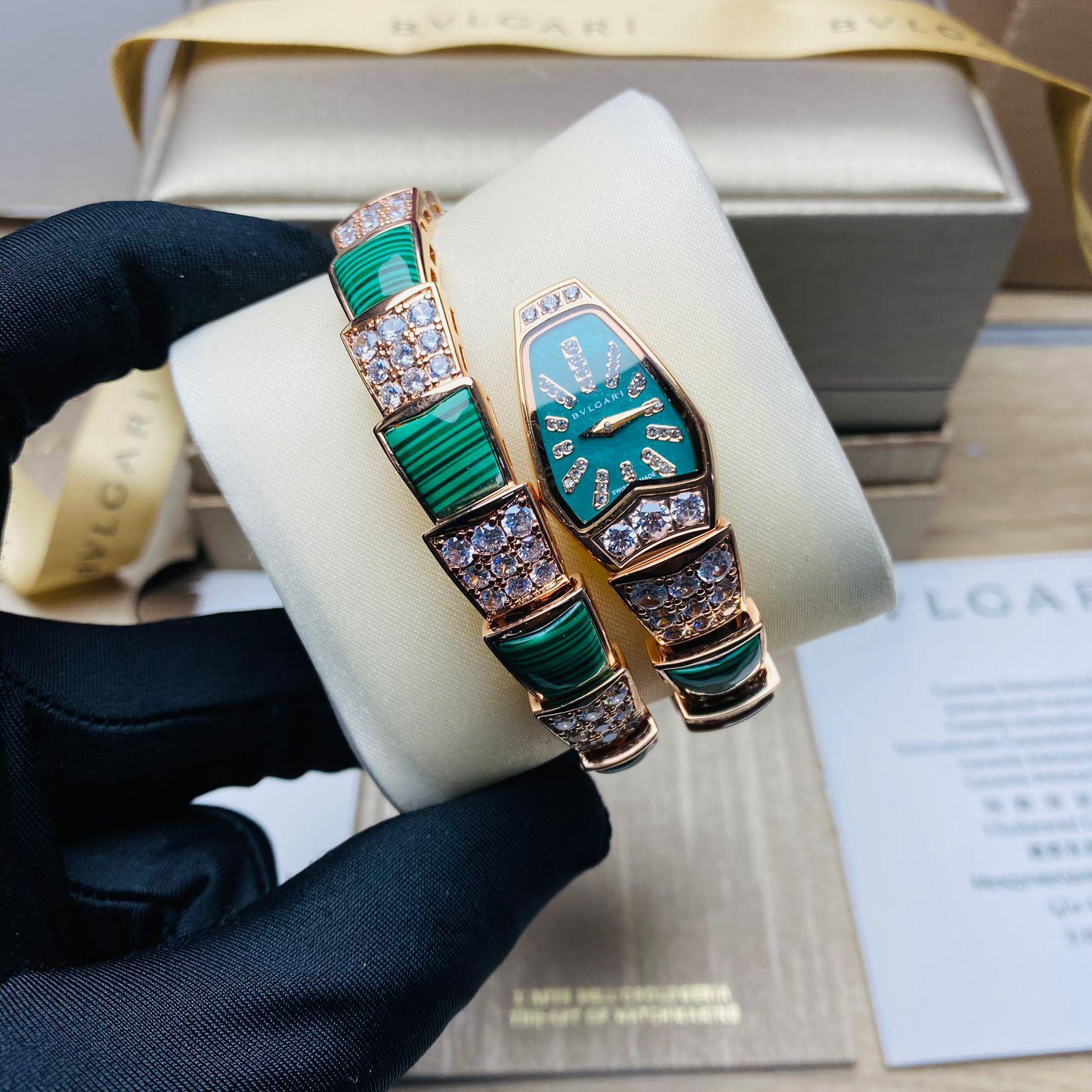 Bvlgari Serpenti Diamond Bayan 26mm Saat - Glimmer of Luxury