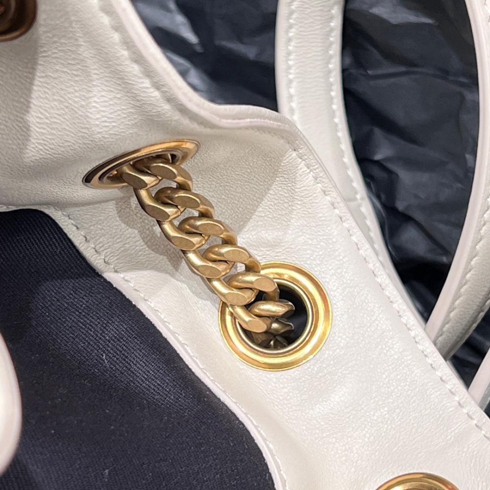 Saint Laurent Joe Quilted Logo Record Backpack Beige