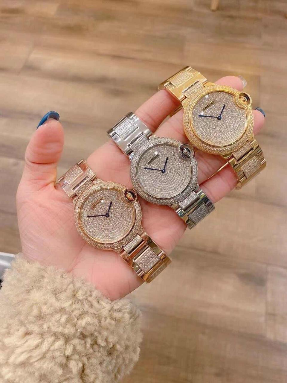 Cartiert Pırlanta Kasa Balonlu Saat - Glimmer of Luxury