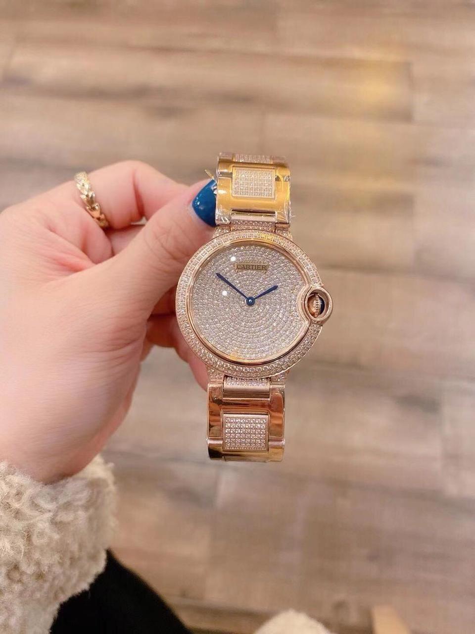 Cartiert Pırlanta Kasa Balonlu Saat - Glimmer of Luxury
