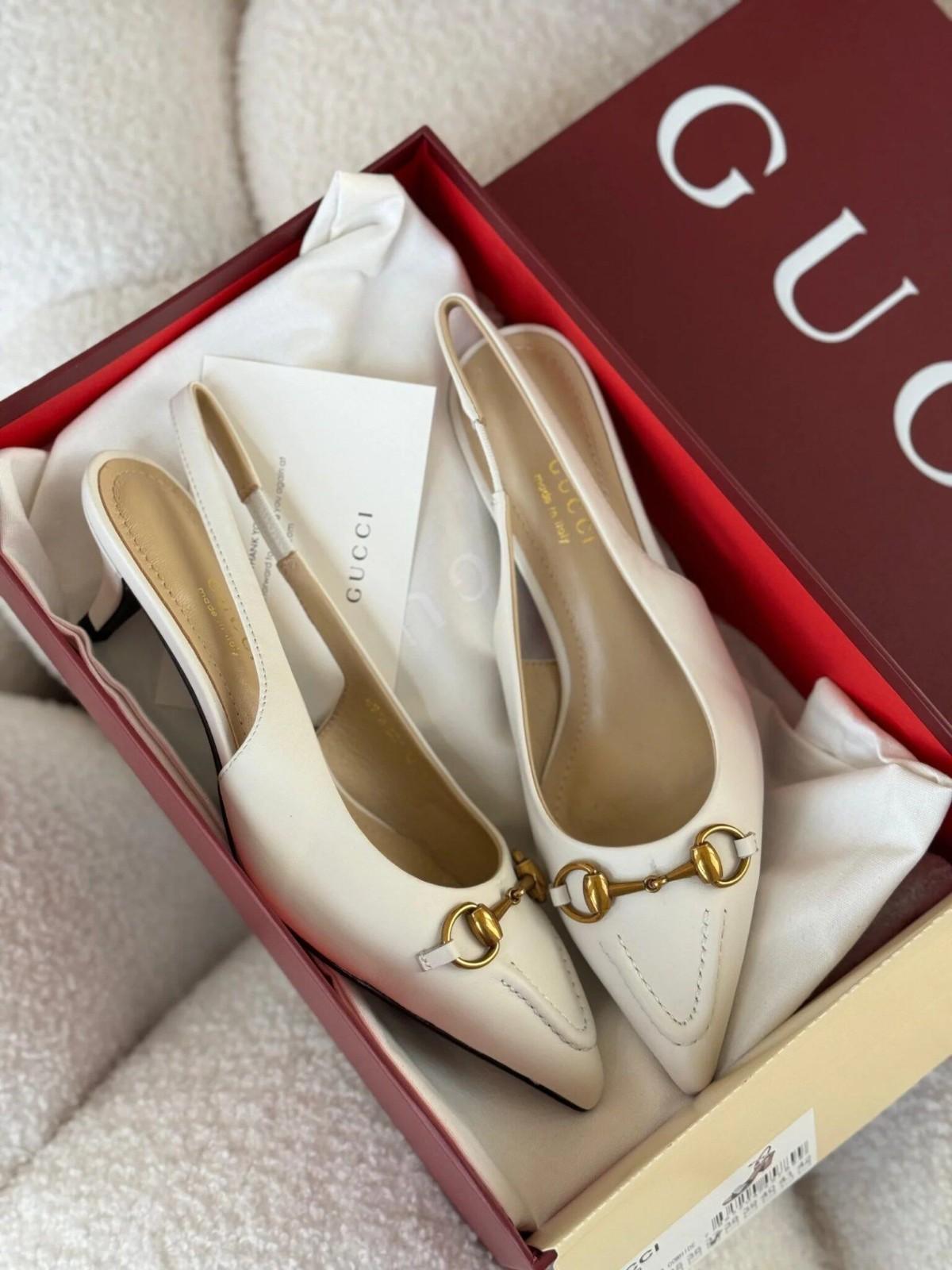 Gucci Kadın Horsebit Slingback Bale Ayakkabısı - Glimmer of Luxury