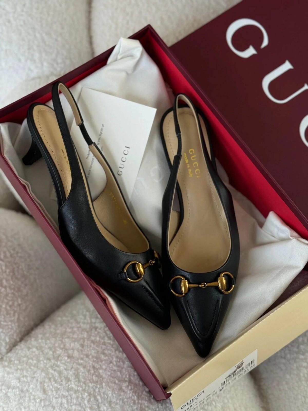 Gucci Kadın Horsebit Slingback Bale Ayakkabısı - Glimmer of Luxury